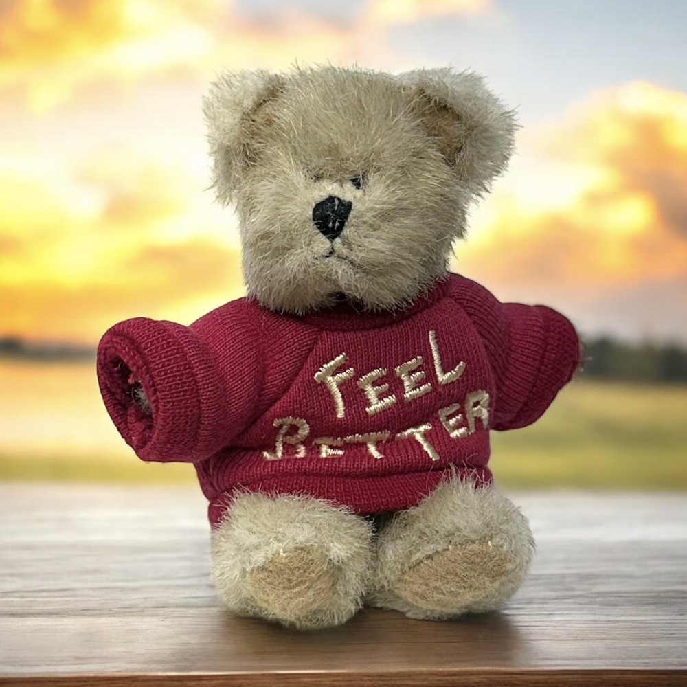 Boyds Bears 4" Thinkin Of Ya Feel Better Bear Plush Mini Teddy Get Well Gift